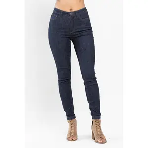 Judy Blue High Waist Classic Back Pocket Embroidery Skinny Denim Jeans 88683