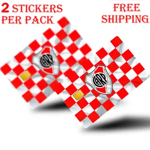 Club Atlético River Plate 2PC Credit Card Skin & Debit Card Trolley Gym Stickers