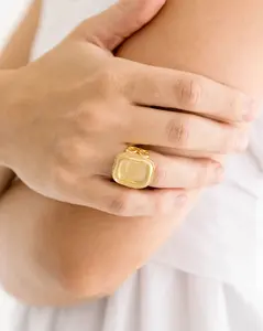 Rectangle Adjustable Ring