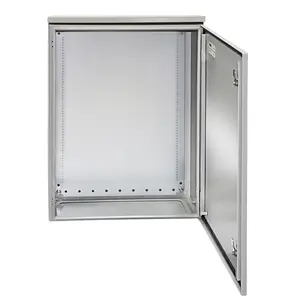 VEVOR Industrial Electrical Enclosure, 28x20x8in Cold-Rolled Carbon Steel Hinged Junction Box with Lock, UL-Tested NEMA 4 IP65 Waterproof Dustproof, Rain Hood for Outdoor & Indoor Equipment Cable Mounting (Father's Day Gift)