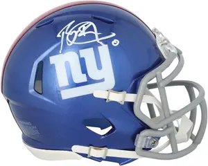 Brian Burns New York Giants Autographed Riddell Speed Mini Helmet - Fanatics Authentic Certified