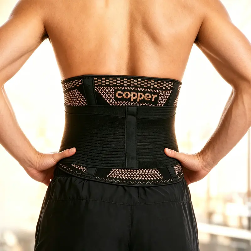 Men Lower Back Brace Lumbar Support Belt with 4 Stays Removable Compression Straps Heavy Duty Back Pain Relief for Herniated Disc Sciatica Lifting