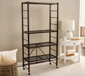 Pop-It 4-Tier Collapsible and Adjustable Storage Rack