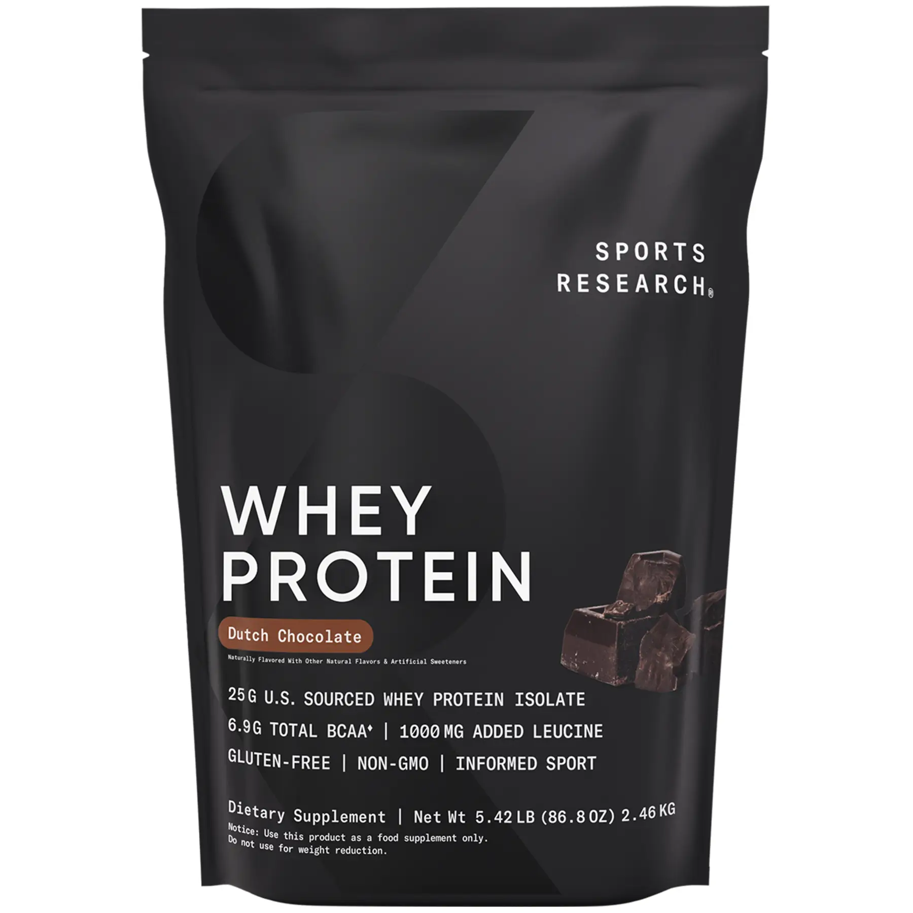 Sports Research Whey Protein - Sports Nutrition Whey Isolate Protein Powder - 5...