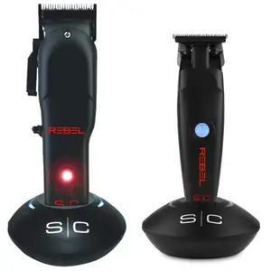 StyleCraft Rebel Cordless Clipper & Trimmer Combo with Super-Torque Motor 7,200 RPM, Lithium-Ion Battery, 3-Hour Run-Time, Modular Lids, and Universal Charging