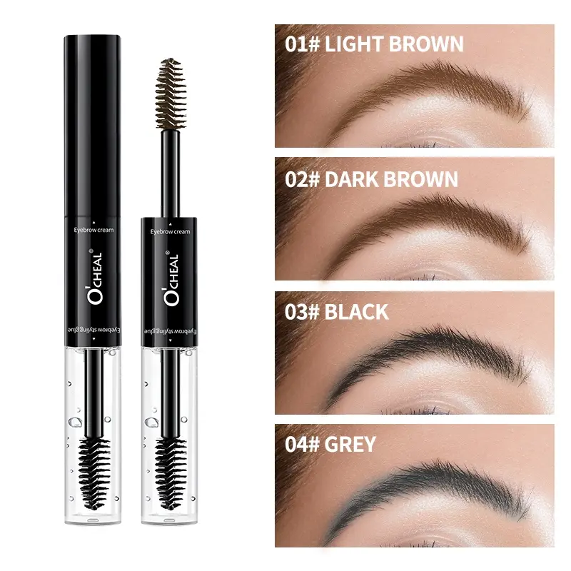 1PC Double Headed Eyebrow Staining Liquid for Long lasting Fixation, Non smudging, Waterproof, Sweatproof, Color Rendering, Non clumping, Eyebrow Staining Cream