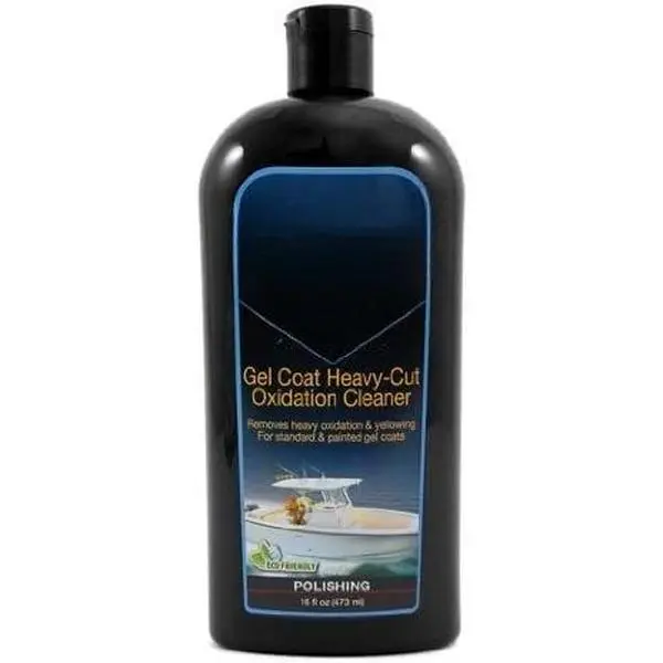 Heavy-Cut Gel Coat Oxidation Cleaner | Removes Oxidation & Restores Shine for Gel Coat Surfaces | Restores Luster & Smooth Finish | M-210 | 16oz