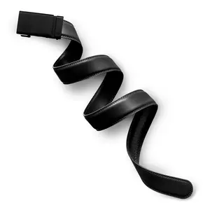 Mission Belt 35mm SWAT BLACK Buckle with Genuine Leather Strap