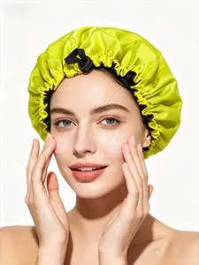 2027 New Double-sided Satin Sleep Cap, Women's Fashion Stretchy Hair Protection Cap, Buttoned Shower Cap