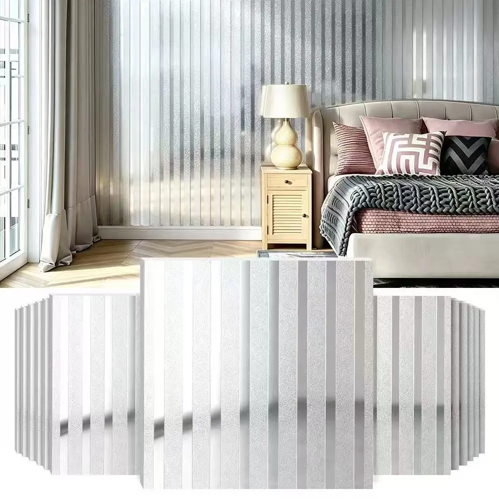3D self-adhesive metal mirror wall stickers, wood-grain wallpaper decals, peel-and-stick tile patches, suitable for bathrooms, kitchens, and living rooms, easy to remove and apply, TV background wall decoration, modern wall decor, simple installation