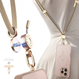Adjustable Phone Lanyard, Anti-Drop Detachable Design, Comfortable Thin Rope, Suitable for Moms Outdoor Travel, Fashionable Accessory