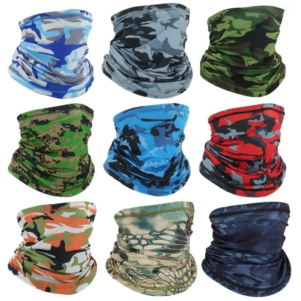 Unisex Highly Stretchable Breathable Neck Gaiter - Balaclava Face Mask, Windproof Outdoor Dustproof Protective Mask, 1 Size Fits Adults, UV Protection, All Seasons Accessory for Hiking, Cycling Athletic Face Masks