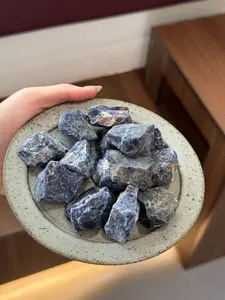 Raw Blue Sodalite Crystal Medium Quartz