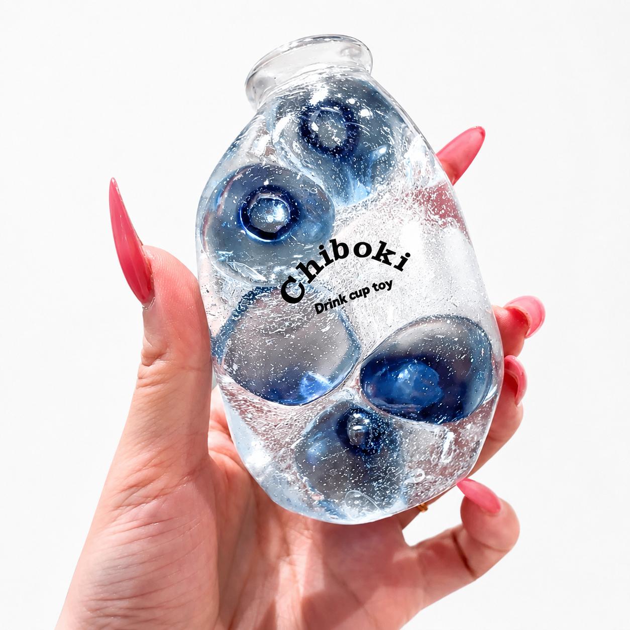Chiboki Drink Bottle Squishy - Moldable Non-Rebound Squishies, Fidget & ASMR Items, Cute Desk Decor Stress Relief Ornament, Adult Gift Idea