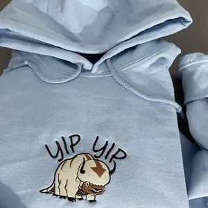 Appa Avatar The Last Airbender Embroidered Hoodie Sweatshirt