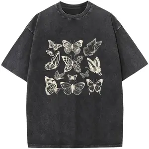 valentine shirts JeansFly Vintage Butterfly Checkered Bows Cottagecore Shirt for Comfort Wear