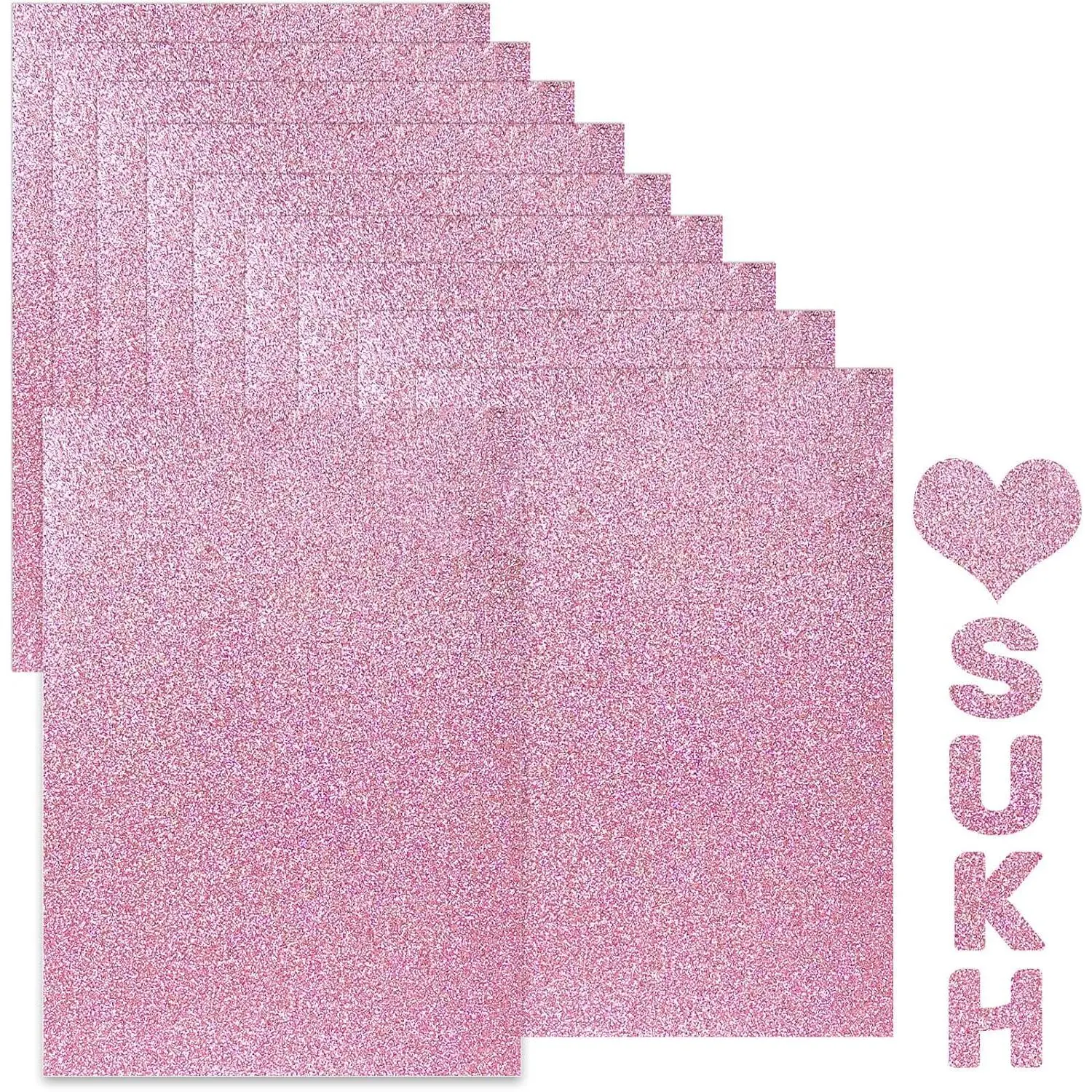 Glitter Cardstock Paper - Glitter Cardstock Craft Paper A4 Thick Colored Crafts Christmas Valentines  Box Wrapping DIY Wedding Birthday Party Sparkle Decor Scrapbook 250GSM 10 count