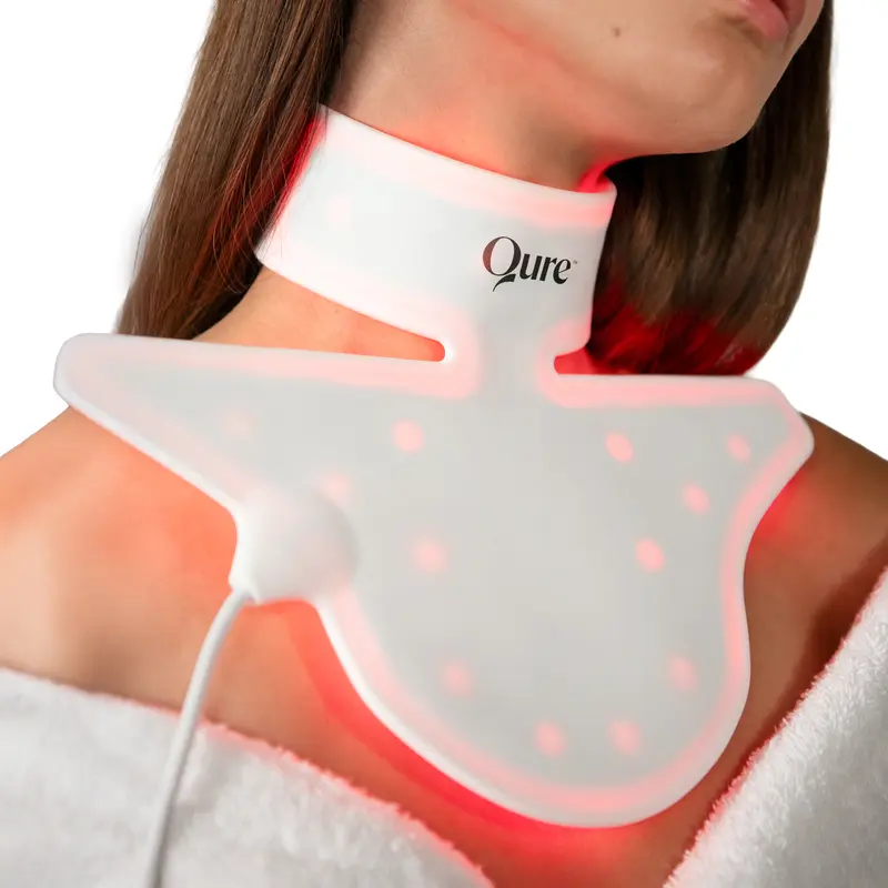 Qure Neck & Décolletage & Chest LED System, Red Light Therapy with 2 Wavelengths of Light, Red 633nm and Near-Infrared 830nmQure Neck & Décolletage & Chest LED System, Red Light Therapy with 2 Wavelengths of Light, Red 633nm and Near-Infrared 830nm