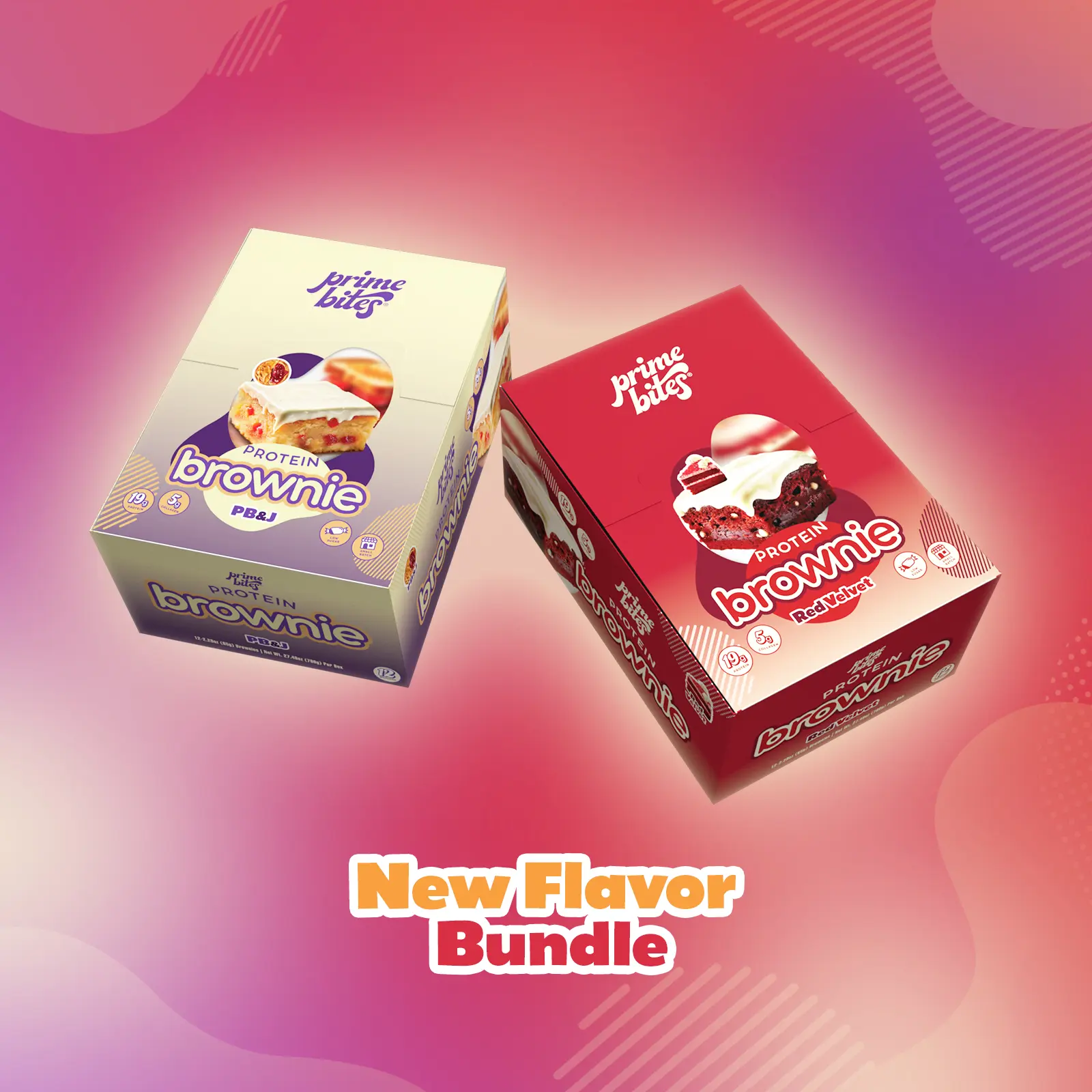Prime Bites New Flavor Bundle - Red Velvet + PB&J Prime Bites New Flavor Bundle - Red Velvet + PB&J