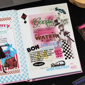 50 Sheets Astrology Paragraph Style Sticker Book – PET Quote Stickers for Journaling, Scrapbooking, Planner Decor & Time Records