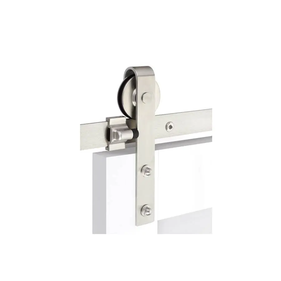 Emtek B110205.SP.FT Barn Door , Classic , Face Mount , 5" , Spoked Wheel , Flat Fastener