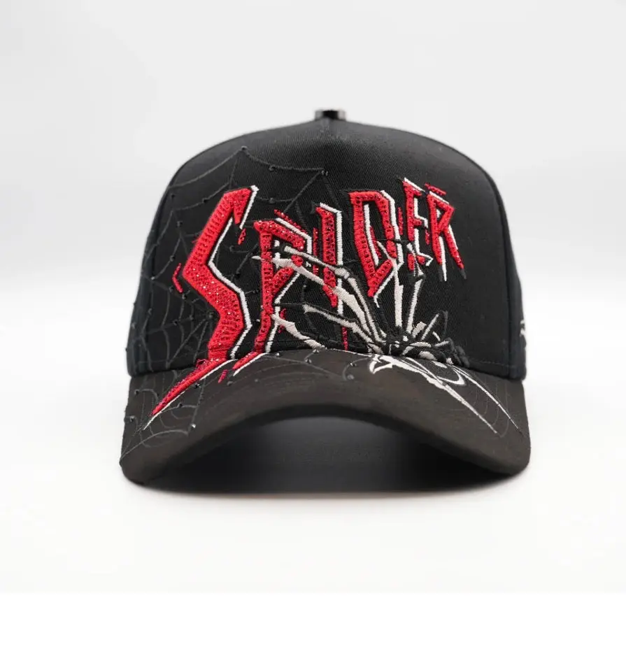 SPIDER BLK RED CRYSTAL SPIDER BLK RED CRYSTAL