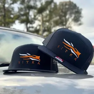 Sitka Embroidered 7 Panel Camo Trucker  Hat - Unisex Fitted Baseball Cap, Casual Style for Any Occasion