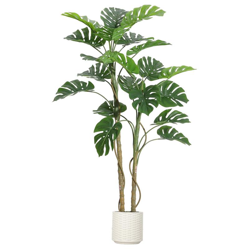 GARVEE 5FT Faux Monstera Plant for Indoor Home Decor - Tall Floor Plant Perfect for Living Room, Office, and Housewarming Gift