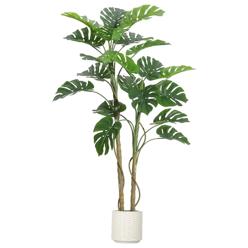 GARVEE 5FT Faux Monstera Plant for Indoor Home Decor - Tall Floor Plant Perfect for Living Room, Office, and Housewarming Gift