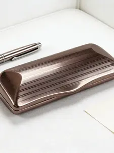 Aluminum Eyeglass Case, Soft Inner Lining, Scratch-Resistant, Lightweight and Portable, Casual Style, All Seasons Use