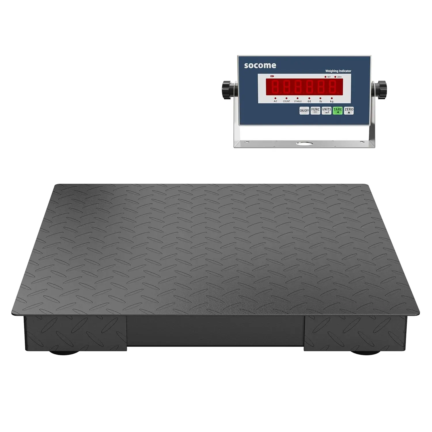 Industrial Floor Scale, Professional Platform Scale with Digital Indicator, Weighing Scale for Warehouse Shipping and Industrial Use