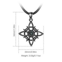 Style 4 Black Four Moon Pentagram Mother of Pearl