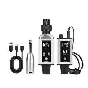 LMBGM A9 Uhf Wireless In-Ear Monaural Monitor Headphones, USB Charging, 16 Signal Channels, XLR Interface, Audio Gain Adjustment, Wireless Headset Audio