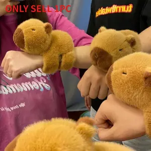 1 Piece Cute Capybara Plush Bracelet Wrist Hanging Decor & Home Ornament Perfect Birthday Party Gift Cute Simulation Capybara