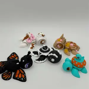 Turtles 3D Printed Articulated Statue Food Flowers Birthday Dessert Coffee Collection Turtle Lover Gift Sea Turtle Love Gifts
