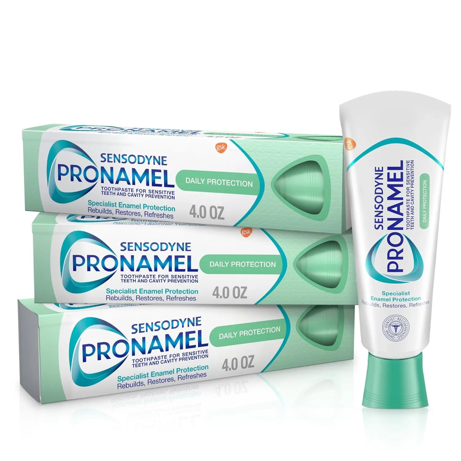 SENSODYNE PRONAMEL Daily Protection Enamel Toothpaste, 4 oz (Pack of 3)