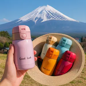 Sports Water Bottle Portable Insulated Cold Keeping Bounce Lid On the Go Mug Compact Coffee Cup for Sports Outdoor Activities