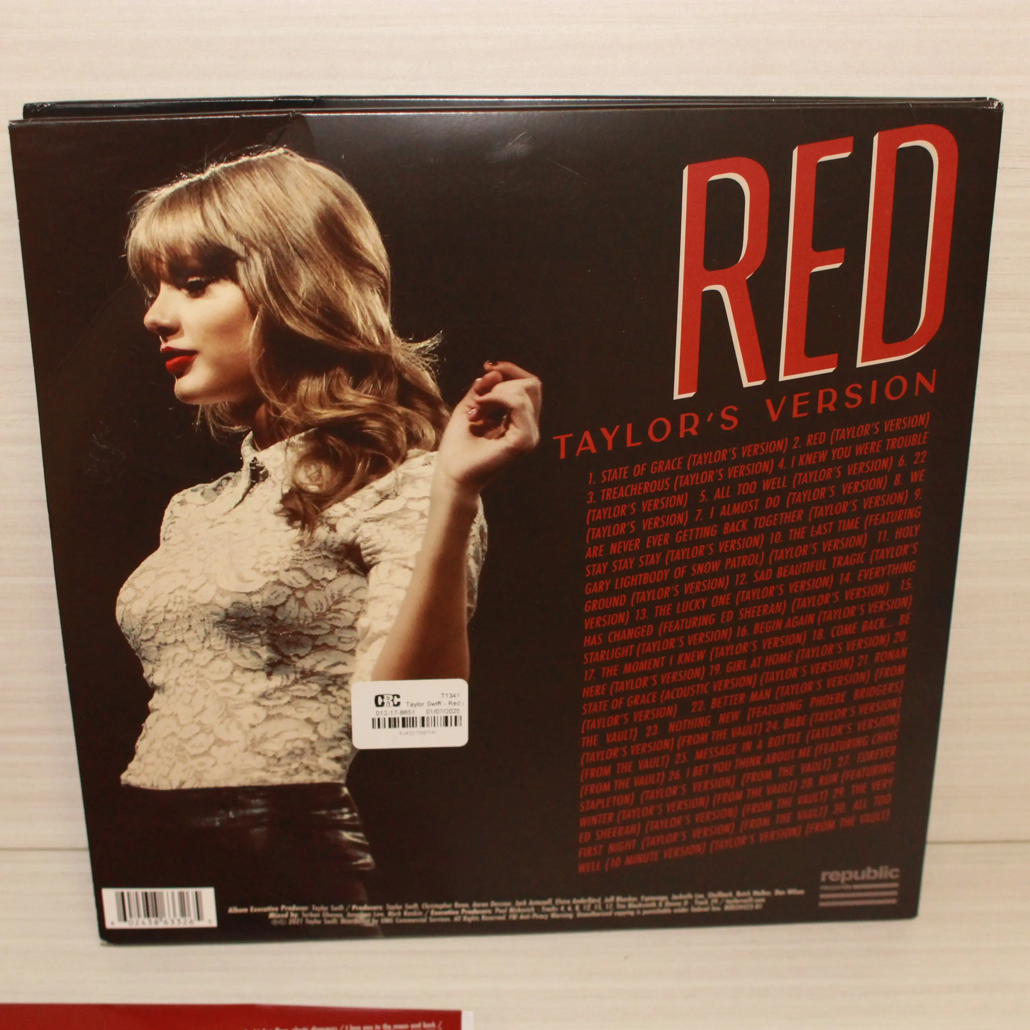 Taylor Swift - Red (Taylor's Version) (2023, Republic Records) VG+/VG+