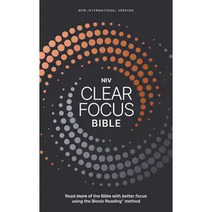 NIV, Clear Focus Bible, Hardcover, Charcoal/Copper: Read more of the Bible with better focus
