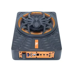 Car audio subwoofer modified spider with light model 10 inch overweight 12V active ultra-thin underseat car subwoofer for cars