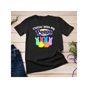 Peeps Easter Chillin' With My Peeps T-Shirt Unisex T-shirt All-Season Family T-shirt