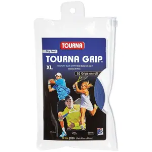 Tourna Grip Original Overgrip XL Dry Feel - Blue  - 10 Pack