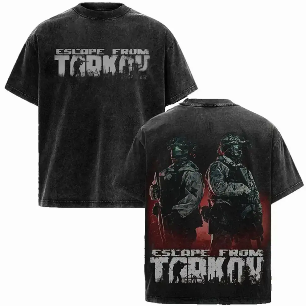 Escape From Tarkov Unisex Cotton Graphic Tee Featuring Iconic Head Eyes Design and Head E, Stylish Streetwear Essential for Gamers and Fans, Perfect Gift Choice 8PN