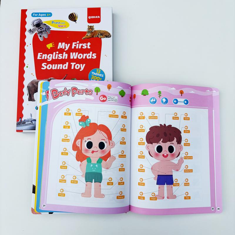 My First English Words Sound Book,2025 Upgraded 1–6 Years,300+ Words,13 Learning Themes.Talking Book Interactive Educational Toy Montessori Learning for Toddlers Preschool Kids. My First English Words Sound Book,2025 Upgraded 1–6 Years,300+ Words,13 Learning Themes.Talking Book Interactive Educational Toy Montessori Learning for Toddlers Preschool Kids.
