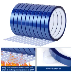 Heat Tape for Sublimation, 10 Rolls Sublimation Heat Resistant Tape, 10mm × 30m (98ft) Heat Transfer Tape Sublimation Heat Tape for Press Electronic Soldering Insulation, No Residue