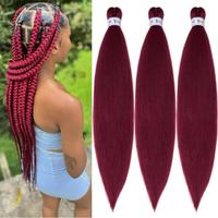 Burgundy Braiding Hair 3 Packs