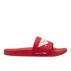 PUMA Mens Formula 1 X Leadcat 2.0 Logo Slide Casual Sandals Casual - Red