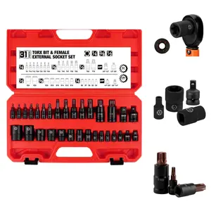 31-piece Torx bit socket and external Torx socket set,Built to take a beating not baby jobs,definetely a specialty,.modelkit