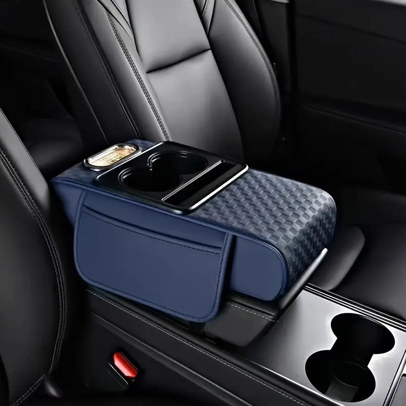 Universal Car Armrest Storage Bag, Multi-Functional Central Elbow Cushion, Car Paper Towel Holder, 5-In-1 Organizer for Vehicles, Car Armrest Box, Car Organizers, Car Accessories, Car Organization Accessories