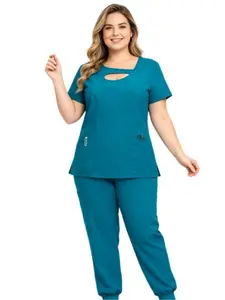 Fashionable Slim Fit Scrub Uniform for Women Doctors Nurses Medical Spa Salon Nursing Home Surgery Workwear